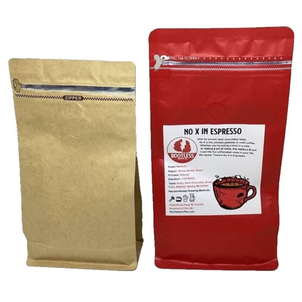 Rootless Coffee Co Barrel Age No X in Espresso Whole Bean Bag Medium Lot 2 Flint - Picture 2 of 9